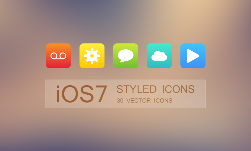 ios 7 vector icons free
