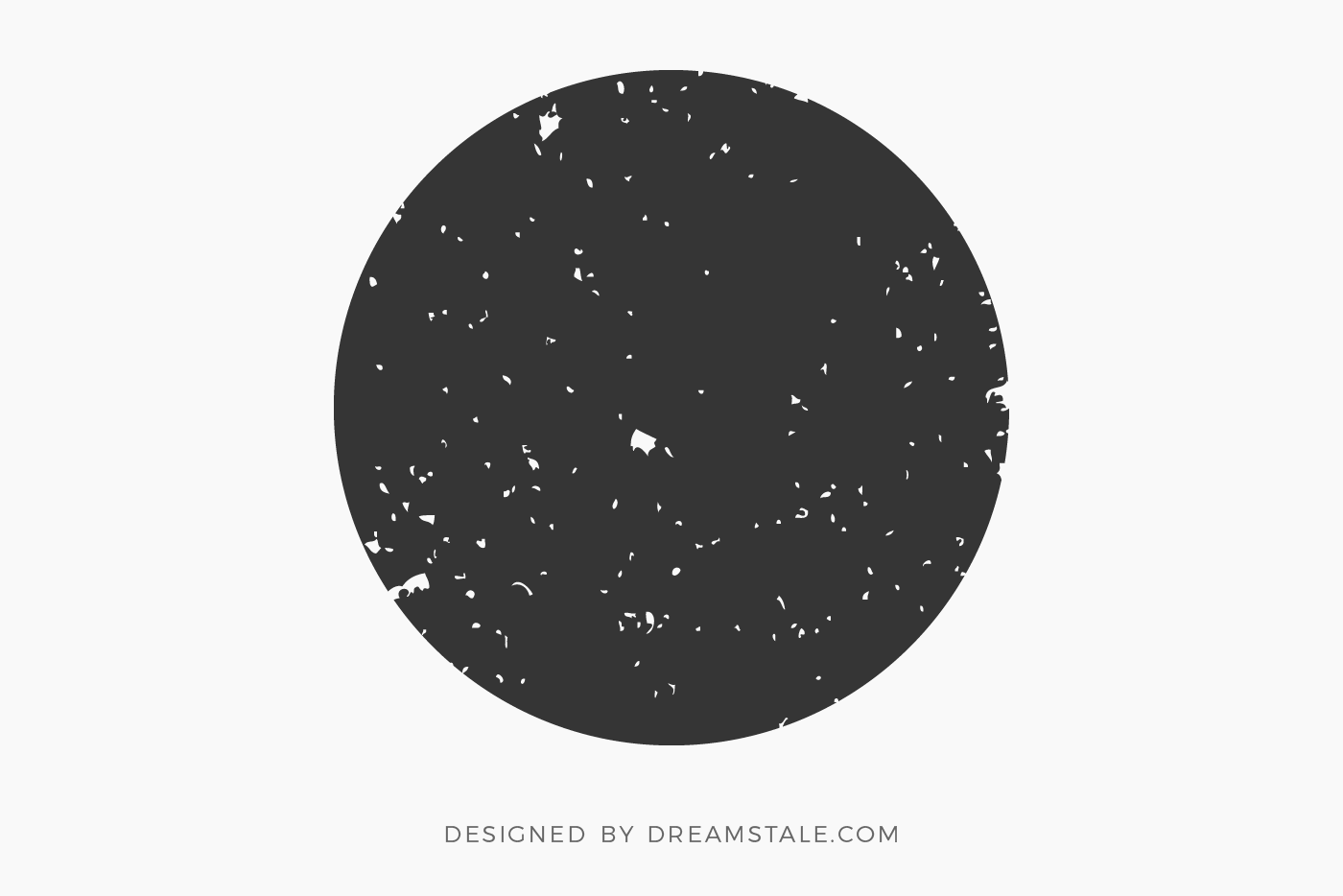 Full Moon Grunge Free SVG Clipart - Dreamstale